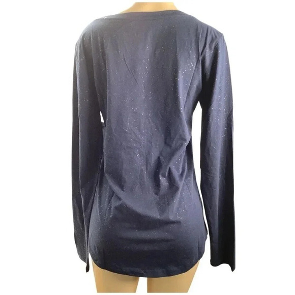 NBA New Orleans Pelicans Size Large Long Sleeve Shimmery Tee. New With Tags - Picture 4 of 9